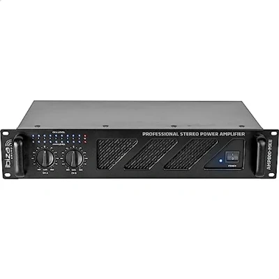 Image de Ibiza AMP800 MKII Amplificateur de sonorisateur professionnel 2x600W avec entrées RCA/Jack et sorties Speakon/Bornier Rackable 19 Noir