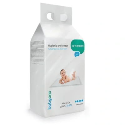 Afbeelding van Babyono Onderleggers Hygiëne 40x60 20st.