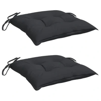 Afbeelding van Palletkussens 2 st 50x50x7 cm oxford stof zwart