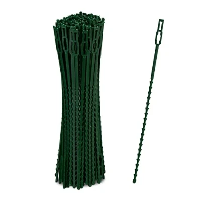 Afbeelding van Relaxdays plantenbinders 23 cm set van 400 kabelbinders voor planten verstelbaar