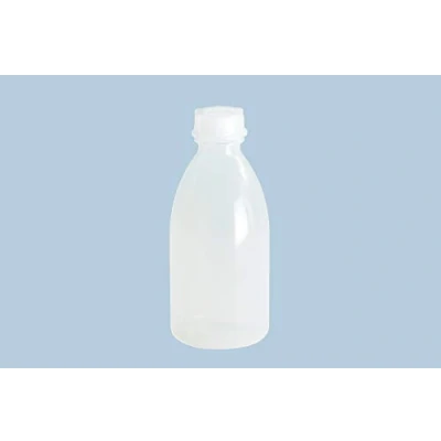Afbeelding van hünersdorff Plastic flessen om te vullen met schroefsluiting van polyethyleen lage dichtheid (onbreekbaar en geschikt voor levensmiddelen), 500 ml, transparant