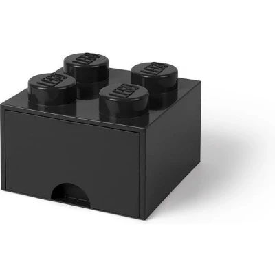 Afbeelding van Lego Opbergbox Bureaulade Brick 4 Kunststof Zwart