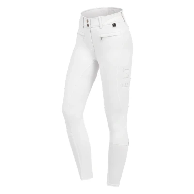 Image de ELT Rijbroek Pantalon d&#039;Équitation Maja Glam Curved High Waist Blanc