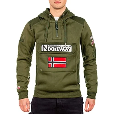 Afbeelding van Geographical Norway Hoodie / Pullover Gymclass Db Men 100 Kaki S