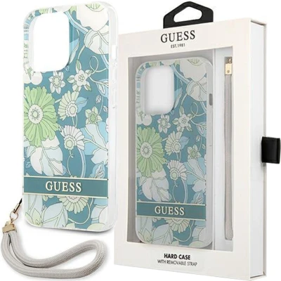 Afbeelding van Guess GUHCP13SHFLSN iPhone 13 mini 5.4 groen/groen hardcase bloemenband
