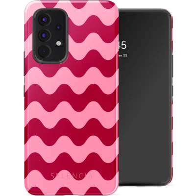 Afbeelding van Selencia Hoesje Geschikt voor Samsung Galaxy A53 Vivid Backcover Wave Vibes Lipstick