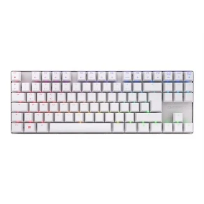 Image de CHERRY XTRFY MX 8.2 Clavier 80% TKL rétroéclairé sans fil Bluetooth 5.2, 2.4 GHz, USB C QWERTZ Allemand commutateur : MX2A Red noir