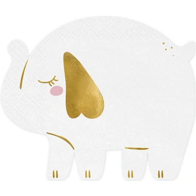 Afbeelding van Partydeco Servetten Olifant 16 x 13,5 cm (12 stuks)
