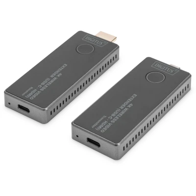 Afbeelding van Digitus DS 55324 Draadloze HDMI set 30 m 3840 x 2160 Pixel Geïntegreerde LED weergave, Mobiele variant