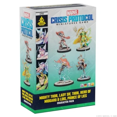 Afbeelding van Marvel: Crisis Protocol Mighty Thor, Lady Sif, Hero of Midgard &amp; Loki, Prince Lies (uitbreiding): Zum Spelen wordt een grondspel van nodig