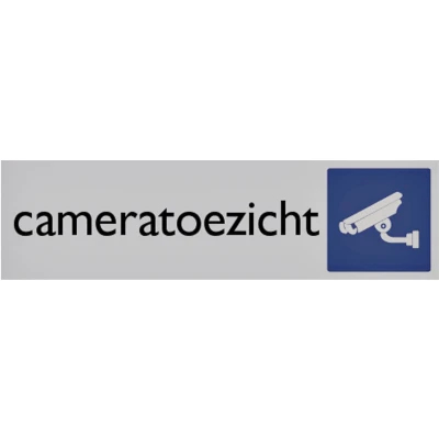 Afbeelding van Infobord pictogram cameratoezicht 165x44mm
