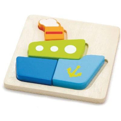 Afbeelding van Viga Toys Vormenpuzzel Schip
