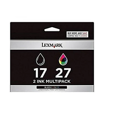 Afbeelding van Lexmark 80D2952 17/27 inktcartridge en driekleurige standaardcapaciteit: 7,4 ml, kleur: 9,2 210SS, 175SS zwart