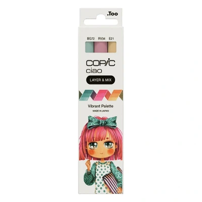 Image de Copic Ciao Layer &amp; Vibrant Palette jeu de marqueurs (3 pièces)