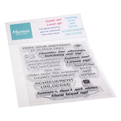 Afbeelding van Marianne D Clear Stamp Level Up (ENG) CS1098 102x180mm