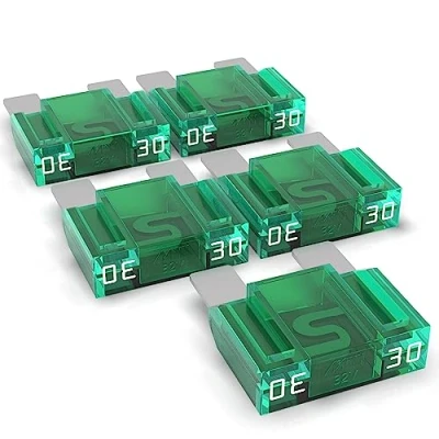 Afbeelding van AUPROTEC Platte zekering Maxi 20 80A auto steekzekering keuze 30A ampère groen 5 stuks