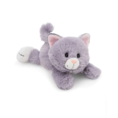 Afbeelding van NICI 62143 Pluche kat, zacht, schattig, om te knuffelen en spelen, geweldig cadeau idee, voor kinderen volwassenen, 20 cm, grijs