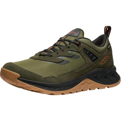 Afbeelding van KEEN Waterdichte Hightrail wandelschoenen voor heren, Winter mos gouden vlam, 43 EU
