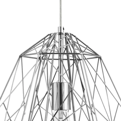 Afbeelding van Searchlight GEOMETRIC CAGE Hanglamp 1 Lichts Staal