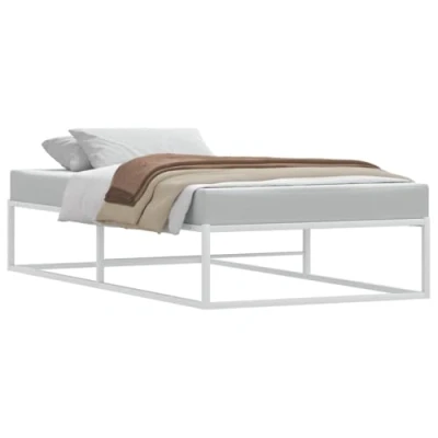 Afbeelding van vidaXL Bedframe zonder matras 100x200 cm wit