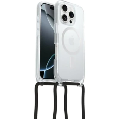 Afbeelding van Otterbox React Necklace Mag iPhone 16 Pro Hoesje transparant