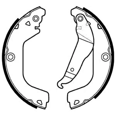 Afbeelding van DELPHI LS2123 Remschoenen 254 41 CHEVROLET: Cruze Saloon
