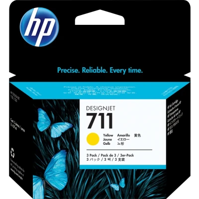 Afbeelding van HP Inktcartridge CZ136A 711XL geel HC