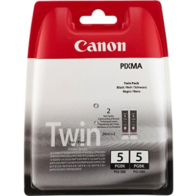 Afbeelding van Canon PGI 5BK2 Inktcartridge Zwart Voordeelbundel 2 pack