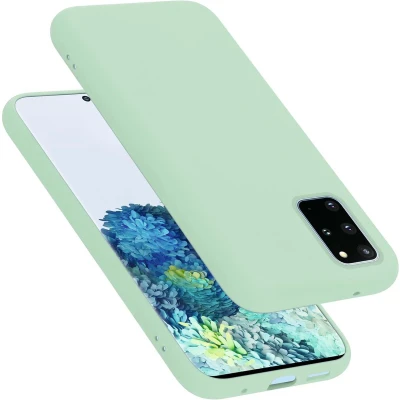 Afbeelding van Cadorabo Hoesje geschikt voor Samsung Galaxy S20 PLUS in LIQUID LICHT GROEN Beschermhoes gemaakt van flexibel TPU silicone Case Cover