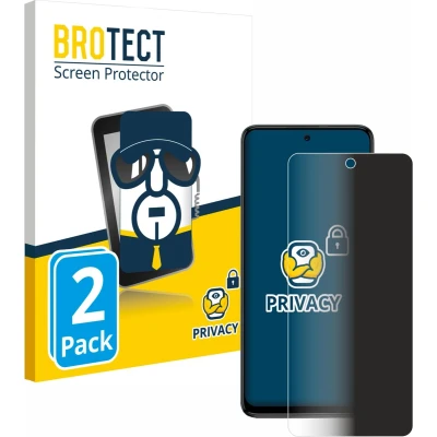 Afbeelding van BROTECT privacy screenprotector voor Motorola Moto G54 Folie Beschermfolie Blauwlichtfilter (2 Stuks)