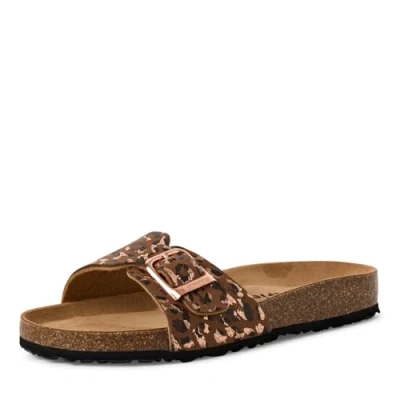 Afbeelding van Tamaris Muiltjes, Dames, Maat: 38, Cognac leopard Kunststof