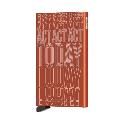 Afbeelding van Secrid Cardprotector Laser act today orange Dames portemonnee