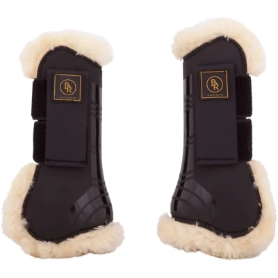 Afbeelding van BR Peesbeschermers Snuggle Sheepskin Zwart Full