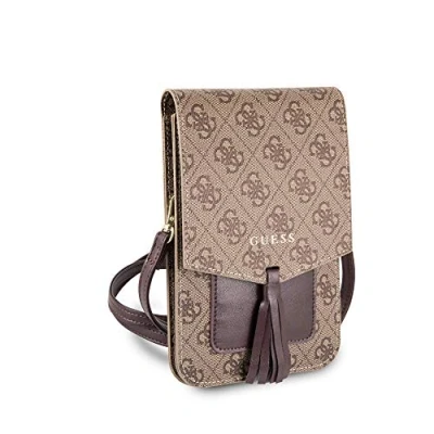 Afbeelding van Guess Collection 7 inch Telefoontas Bruin 4G Wallet Bag GUWBSQGBE