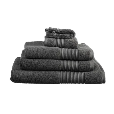 Afbeelding van Beddinghouse Sheer set van 3 Washandjes 16x22 cm Antraciet