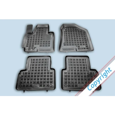 Afbeelding van REZAW PLAST 201607 Vloermatset Rubber voor en achter Zwart HYUNDAI: ix35, KIA: Sportage III