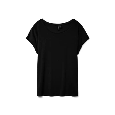 Afbeelding van Vero Moda Vmava Tshirt basic, Dames, Maat: Small, Black