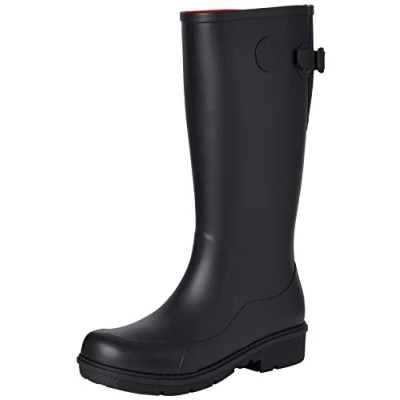 Afbeelding van Fitflop TALL Regenlaarzen, Dames, Maat: 37, Black Natuurrubber