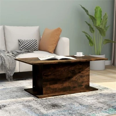 Afbeelding van Salontafel 102x55,5x40 cm spaanplaat gerookt eikenkleurig