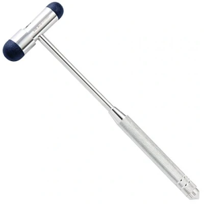 Afbeelding van MDF Babinski Buck® neurologische reflexhamer met geïntegreerde borstel voor huidreflexen en oppervlaktereacties, licht, HDP handvat, marineblauw (MDF515PBT 04)