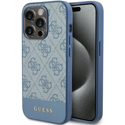 Afbeelding van Guess 4G Stripe Collection hoesje voor iPhone 15 Pro Max blauw