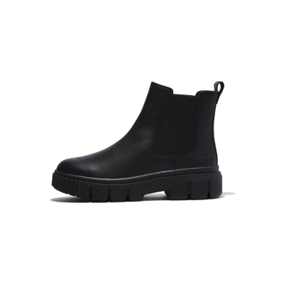 Afbeelding van Timberland Greyfield Chelsea Enkellaarsjes met plateauzool, Dames, Maat: 36, Black full grain Leer