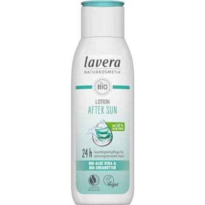 Afbeelding van lavera After Sun Lotion, 24 uur vochtverzorging, rustgevend en verfrissend, zonwering, veganistisch, natuurlijke cosmetica, 200 ml