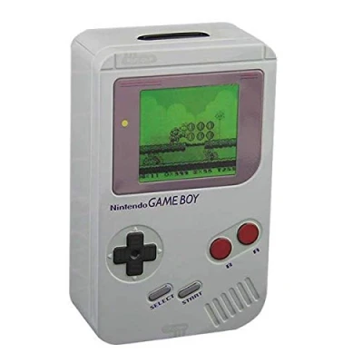 Afbeelding van Nintendo Game Boy Classic Spaarpot grijs metaal Fan merch, Gaming,