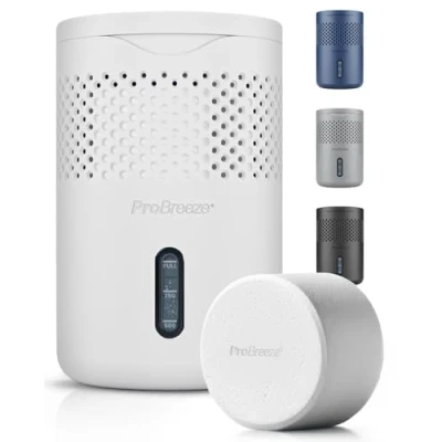 Afbeelding van Pro Breeze Osmo Luchtontvochtiger, stil en herbruikbaar, tegen vocht, voor huis, slaapkamer, auto, badkamer, 700 g, zonder stroom