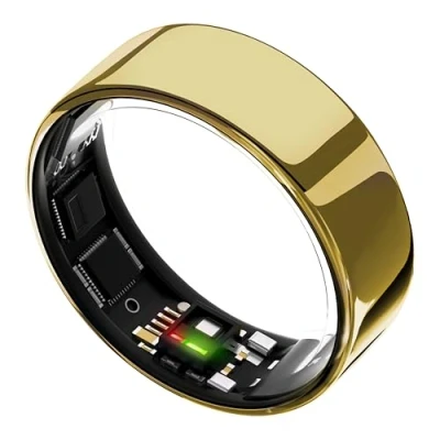 Afbeelding van Ultrahuman Ring Lucht Maat 08 Goud (8, Bionisch goud), Slimme ring,