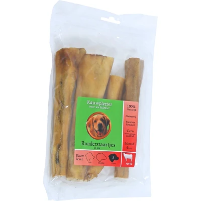 Afbeelding van Natuurlijke Snack runderstaarten 15 cm zak a 4 stuks Gebr de boon