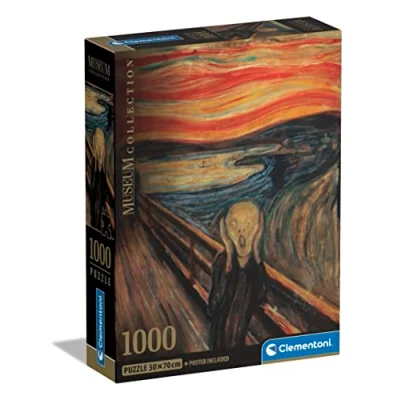 Afbeelding van Clementoni Legpuzzel Museum Collection Schreeuw Kunst Puzzel 1000 stukjes 70x50 cm Voor Volwassenen en Kinderen vanaf 14 jaar