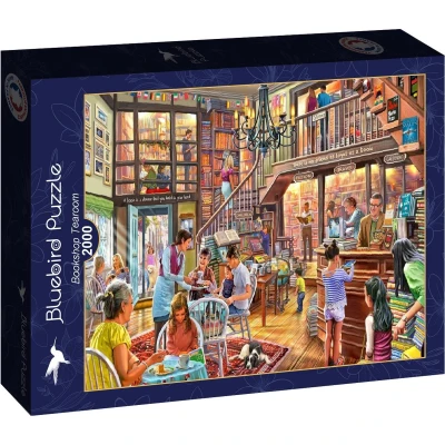 Afbeelding van Bluebird puzzel 2000 stukjes &quot;Bookshop tearoom&quot;Steve Crisp