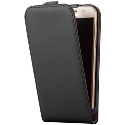 Afbeelding van Cadorabo Hoesje geschikt voor Samsung Galaxy A3 2017 in KAVIAAR ZWART Beschermhoes Case Cover flip design, gemaakt van glad kunstleder